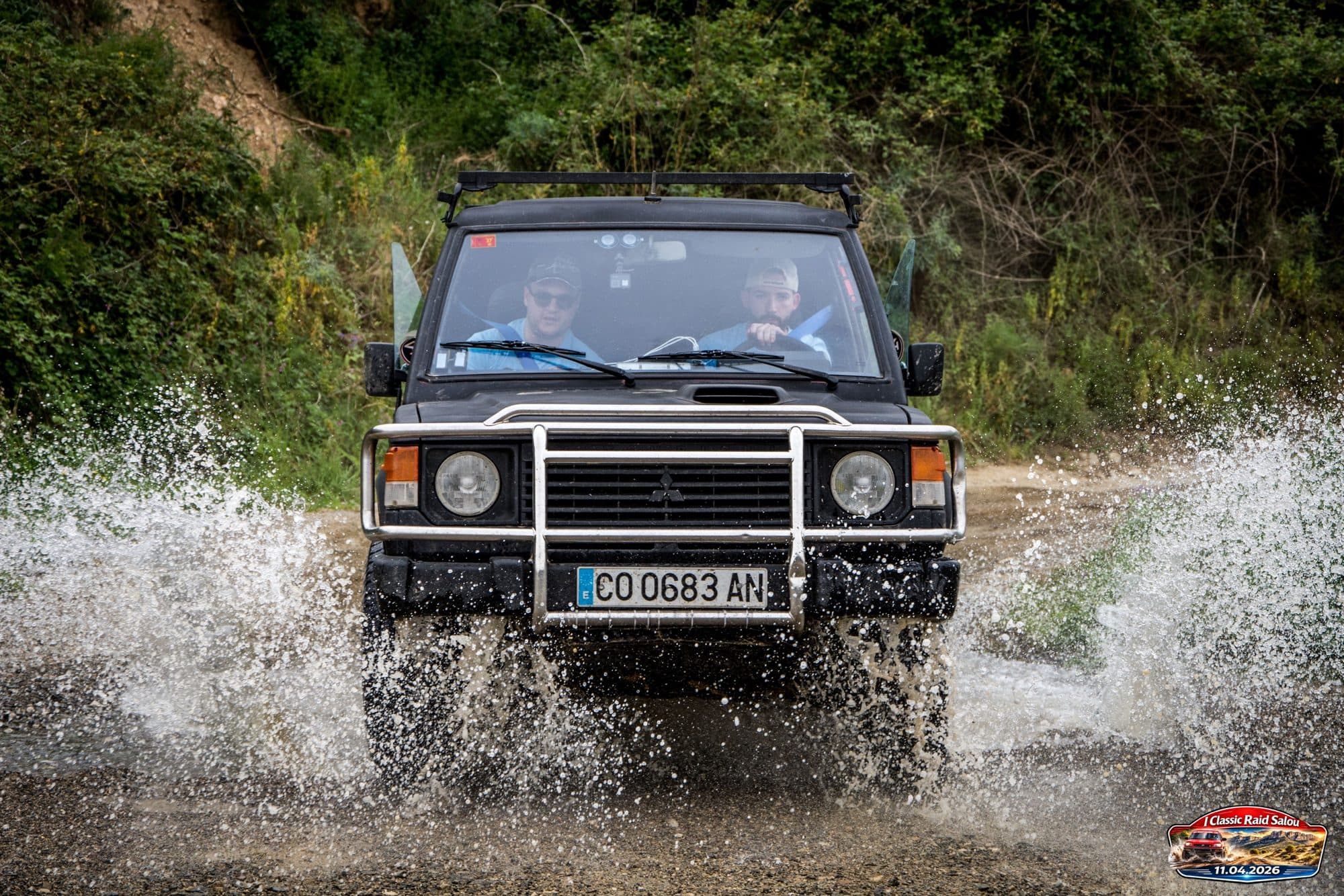El Pajero cruzando un vado en Salou